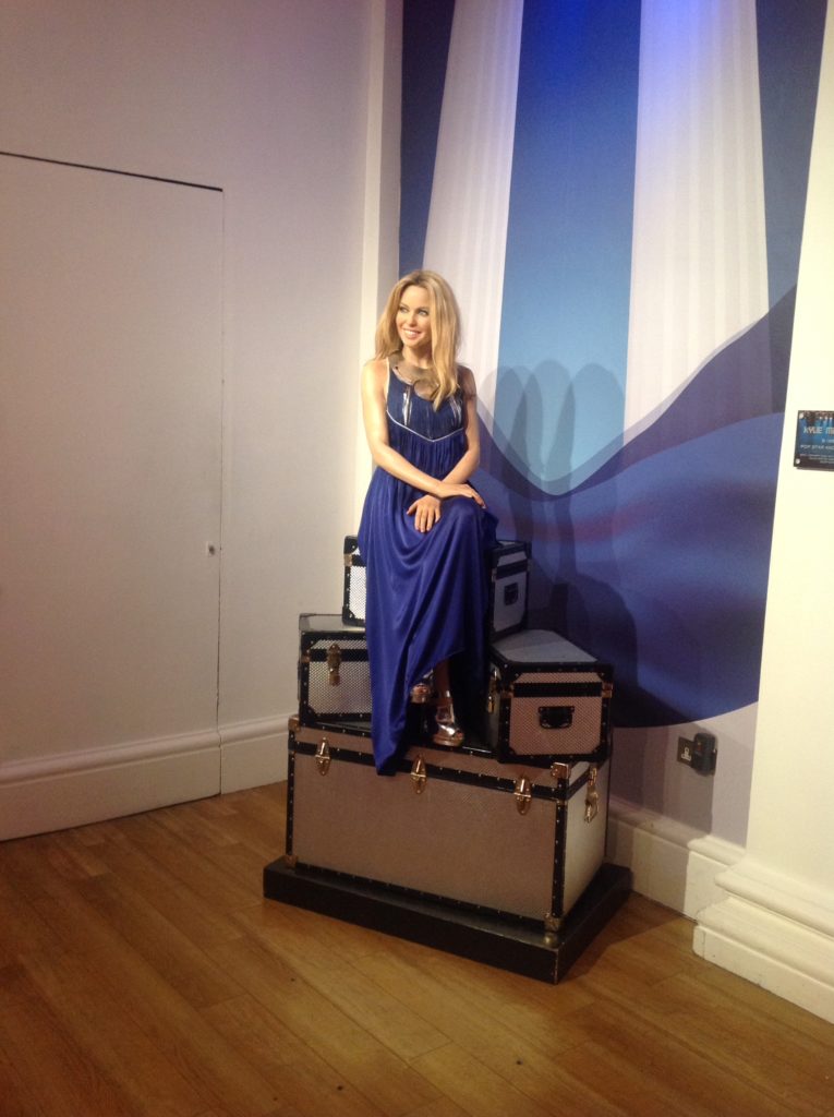 Kylie Minogue au musée de Madame Tussauds à Londres 