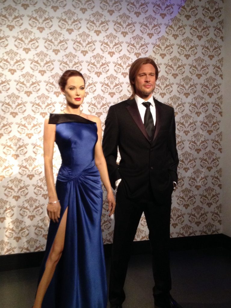 Brad Pitt et Angelina Jolie au musée de Madame Tussaud à Londres 