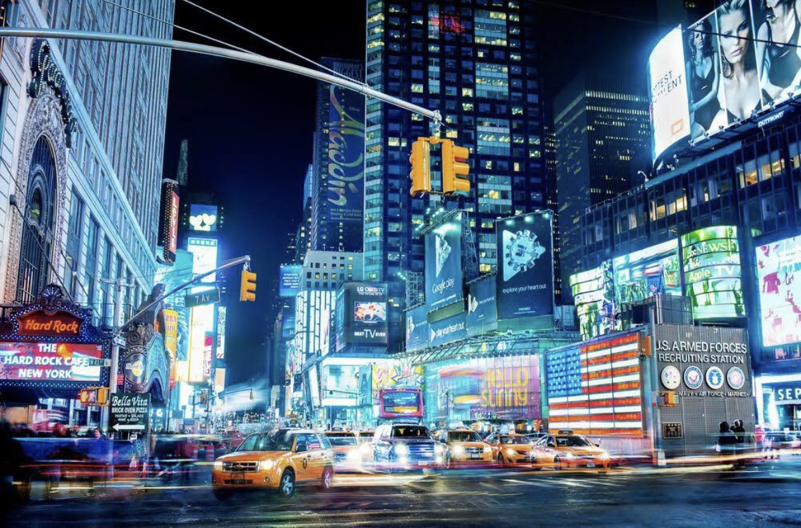 Times Square à New York de nuit