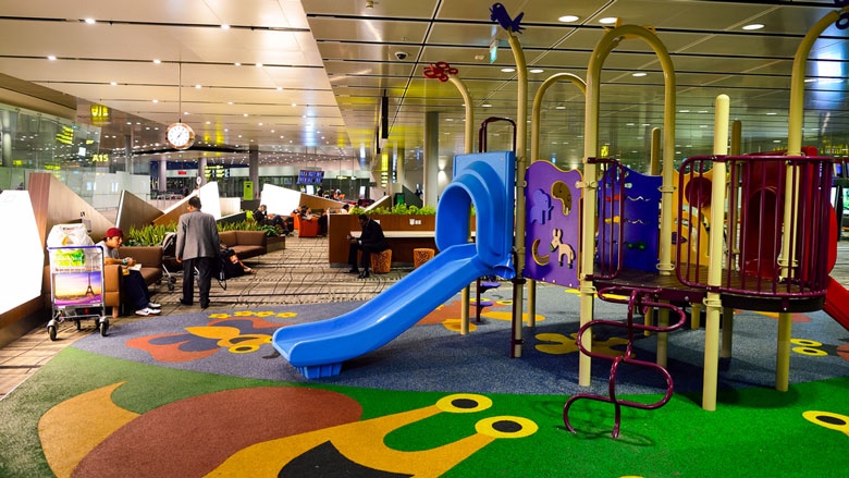Aire de jeu pour enfants à l’Aéroport Changi de Singapour