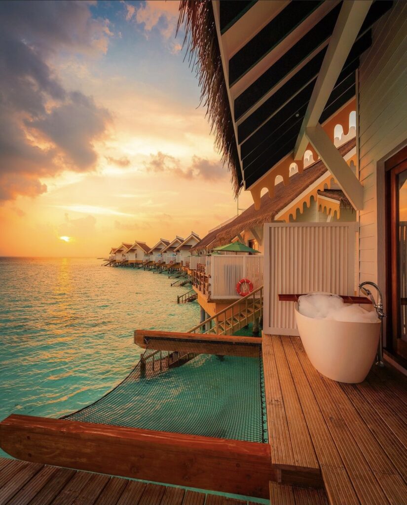 Sunset aux Maldives