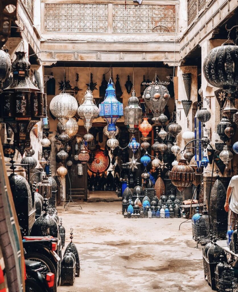 Lampes du souk à Marrakech