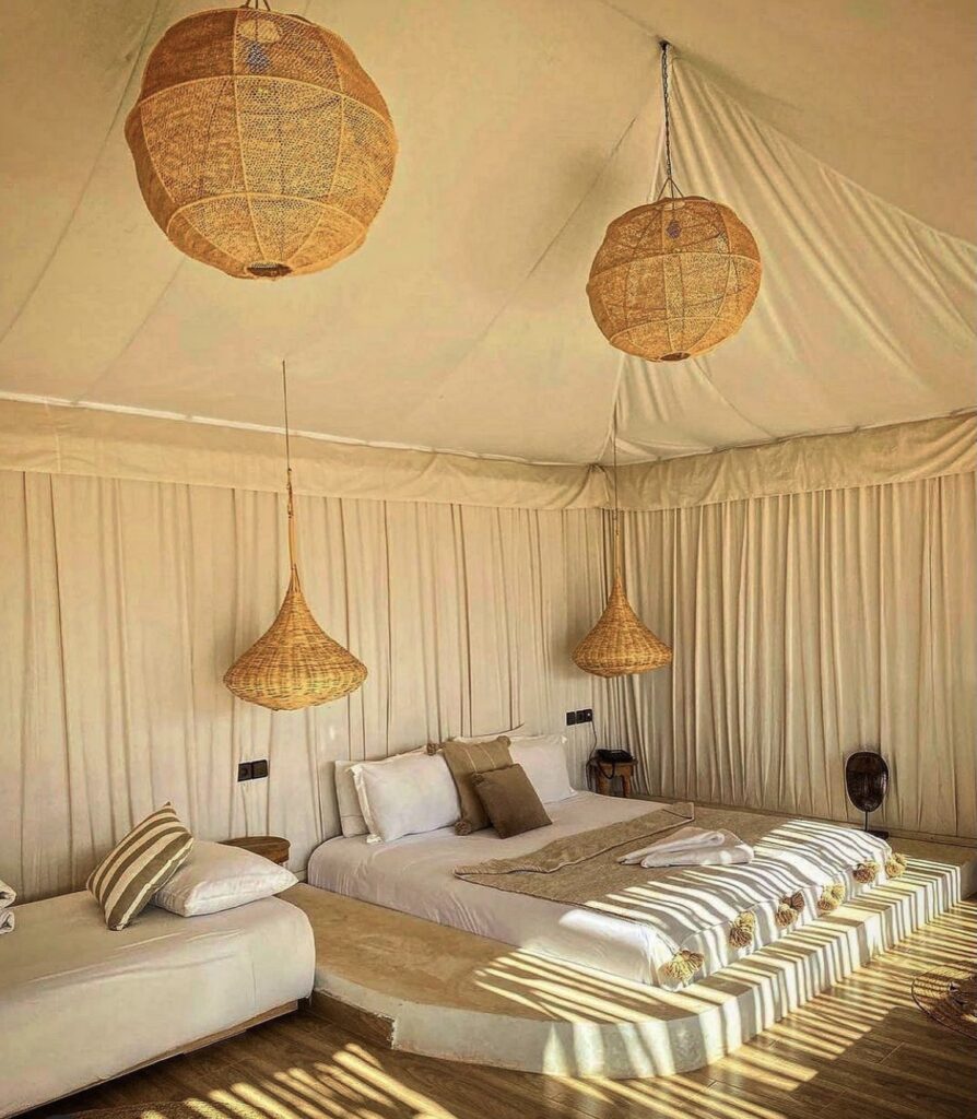Chambre Agafay luxury camp Marrakech