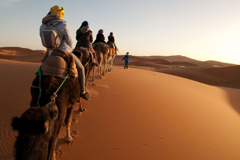 Balade en chameau desert de Merzouga