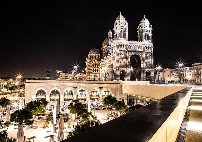Palais de la Major Marseille vue de nuit