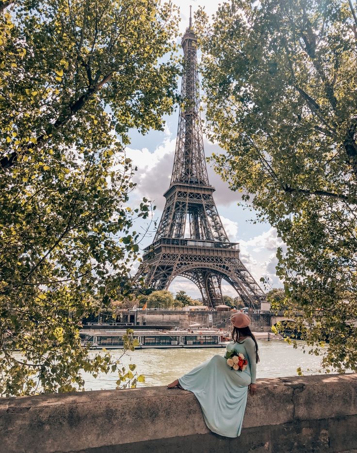 Vue sur la Tour Eiffel et la Seine, Paris
