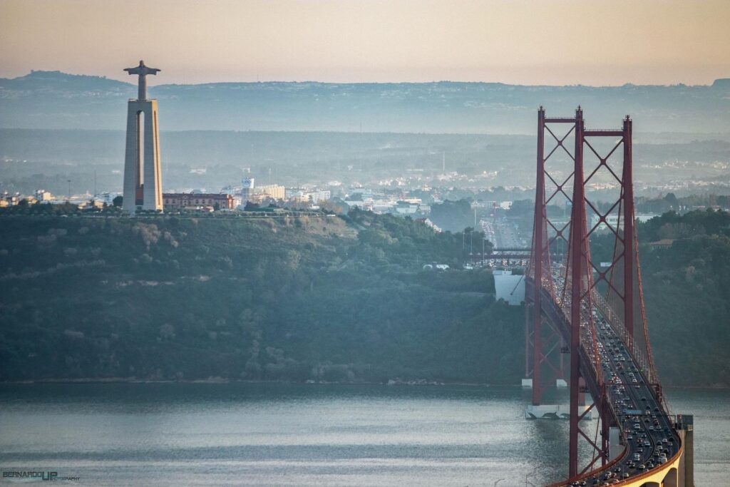 Christ Roi et pont du 25 avril, Lisbonne, Portugal