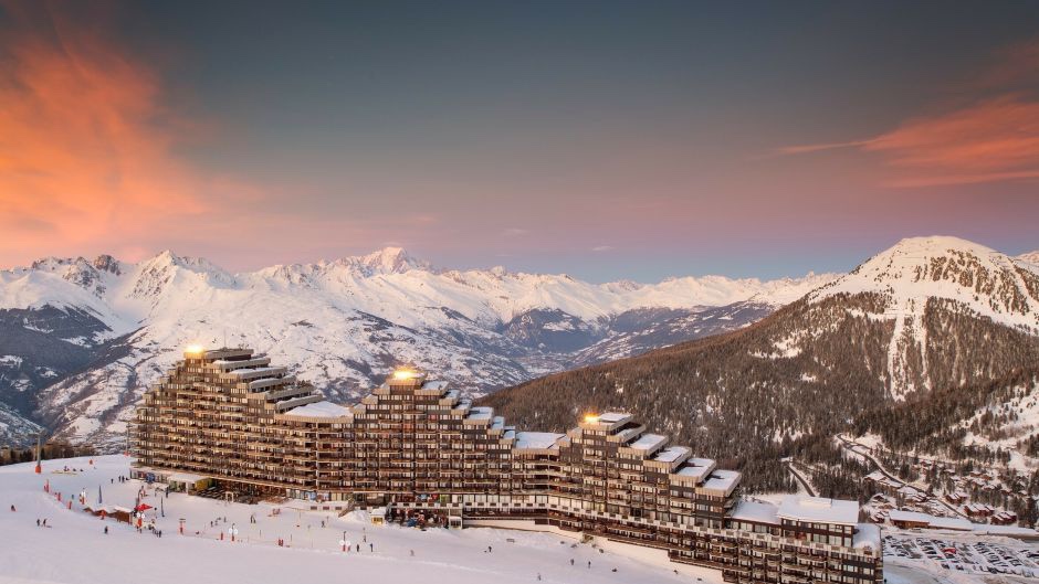 La Plagne, la célèbre station de ski de la Savoie, une des plus belles stations de ski de France