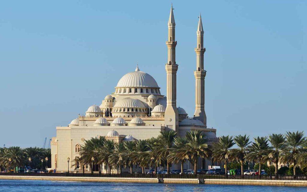 La mosquée Al Mamzar à Dubai