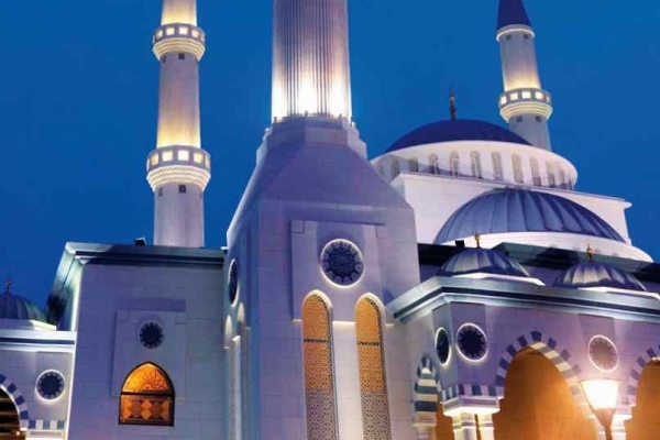 Mosquée Al Farooq Omar Ibn Al Khattab ou mosquée Bleue, Dubai