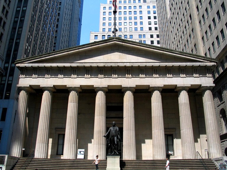 Federal Hall National Memorial à Wall Street à New York