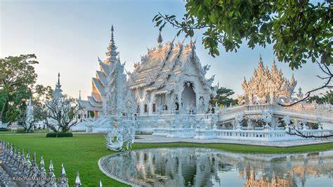 Wat Rong Khun (Chiang Rai) ou temple blanc en Thailande